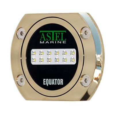 Astel Marine Unisex Adult Equator MSR1280 AB2W Underwater Light, Bronzo, Bianco, Taglia unica