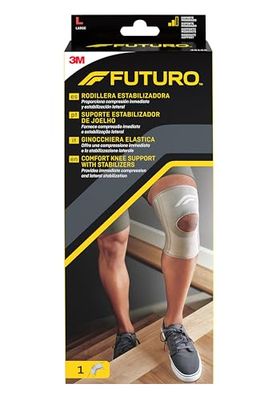 FUTURO Comfort Knee Support with Stabilizers 46165, Large (43.2 - 49.5 cm)