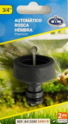 S&M 549618 Conector automático de manguera rosca hembra 3/4" GAMA PREMIUM