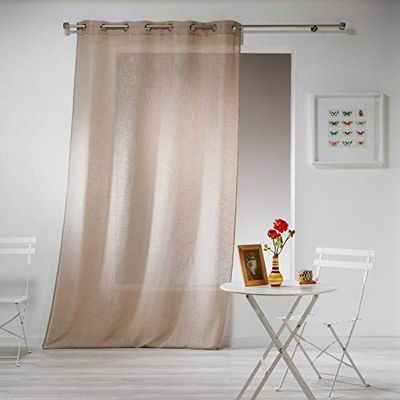 douceur d 'intérieur haltona Pannello a occhielli, poliestere, Nocciola, 240 x 140 cm