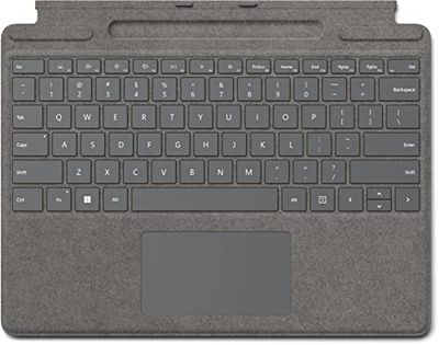 Microsoft Surface Pro 8, 9, X Signature Type Cover - Qwerty - Platinum