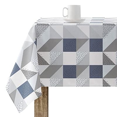 BELUM Nappe en résine 100% Coton Biologique XL | Nappe en résine Anti-Taches | Grande Nappe pour Table rectangulaire (100 x 250)