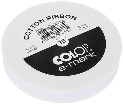 COLOP - COLOP e-mark (15mmx25m) Bianco Cotone Nastro Accessorio per Mobile Stampanti - 1 Pezzo