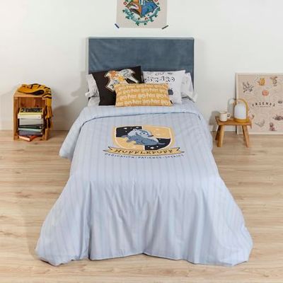 FUNDA NÓRDICA CON BOTONES 100% ALGODÓN MODELO HUFFLEPUFF SWEET PARA CAMA DE 120 (200X200 CM.)