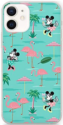 ERT GROUP mobile phone case for Apple Iphone 12 Mini original and officially Licensed Disney pattern Minnie 038 optimally adapted to the shape of the mobile phone, case made of TPU