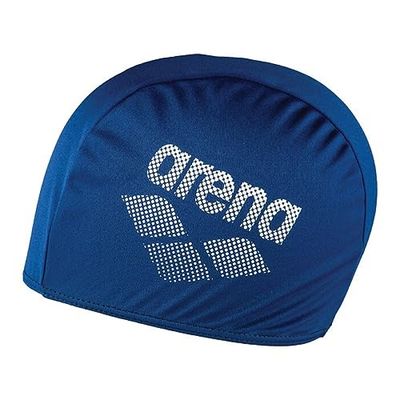 ARENA Konst: Enfärgad unisex badmössa polyester Ii simmössa, blå, en storlek