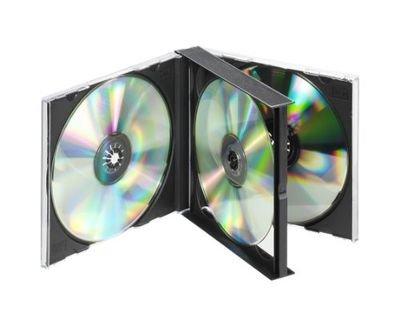 Vivanco Double Jewel Capa para CD e DVD, 4 CDs máximo, cor preta