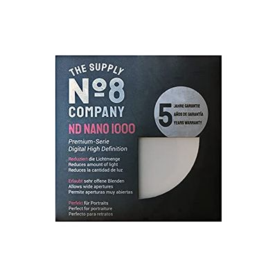 No8 ND1000 - Filtro Nano grigio HD, impermeabile, resistente ai graffi, 18 x rivestimento Nano 37 mm