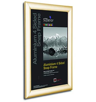 Stewart Superior - Marco de aluminio (A3, 4 caras, 25 mm, carga frontal, 25 mm), color crema