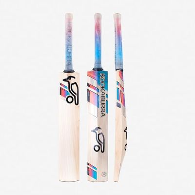 Kookaburra Aura 6.1-Mazza da Cricket Sh, Unisex, Rosa/Blu, Manico Corto