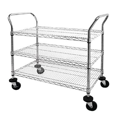 Het Karretje Drie Tier 960X457X910mm van het Vogue Chroomdraad Commerciële Catering