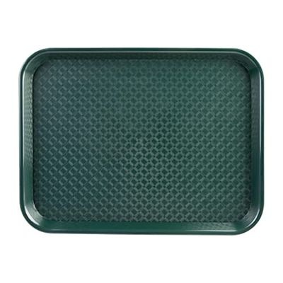 Olympia Kristallon Plateau fast food en plastique vert, taille : 345 x 265 mm, polypropylène vert, usage professionnel et domestique, DP214