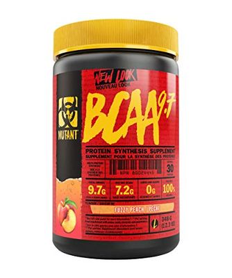 MUTANT BCAA 9.7 | Supplement BCAA Powder with Micronized Amino Acid and Electrolyte Support Stack | 348g | Fuzzy Peach