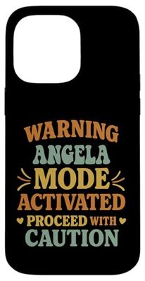 ANGELA Personalized Women's Gift Custom ANGELA Case for iPhone 14 Pro Max