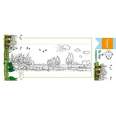 Marianne Design Tampons Transparents, dans la Prairie, pour Loisirs Créatifs d'emboutissage et Scellé