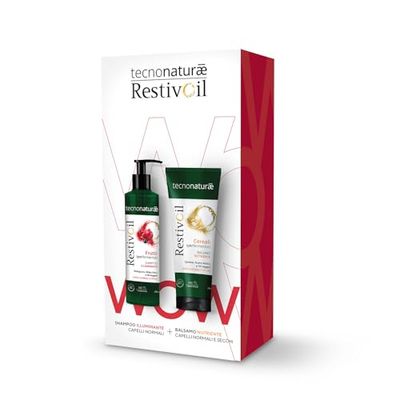 Restivoil Tecnonaturae Bipacco Illuminante Shampoo 250 ml + Balsamo Nutriente 200 ml