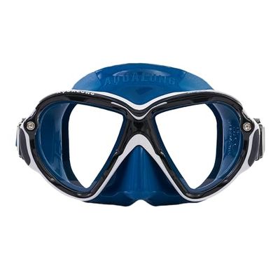 Aqualung Reveal Ultra Fit Duikbril voor volwassenen met 180°-panoramisch zicht, individuele gezichtsaanpassing, verwisselbare glazen, waterdicht, siliconen rand, perfect voor duiken