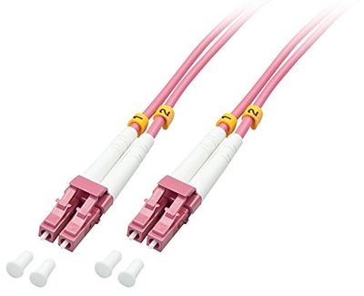LINDY 5 m fiberoptisk kabel LC/LC OM4