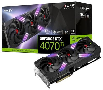 PNY Nvidia GeForce RTX 4070 Ti XLR8 Gaming Verto TF OC 12 GB grafikkort