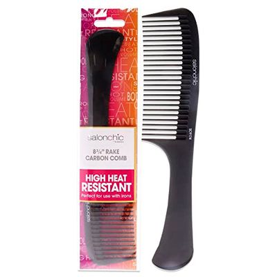 SalonChic Rake Carbon Comb 8.75 For Unisex 1 Pc Comb