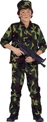Ciao Militare Costume Bambino (Taglia 5-7 Anni), Camouflage