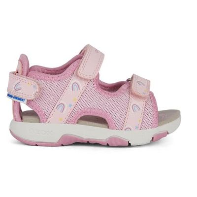 Geox Baby B Multy Girl Sandal, Lt Pink Dk Pink, 3.5 UK Child