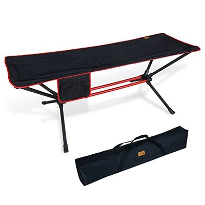 CCLIFE Hamaca de Camping con Estructura para Exteriores, Peso Ligero, Capacidad de Carga de 100 kg, con Bolsa de Transporte