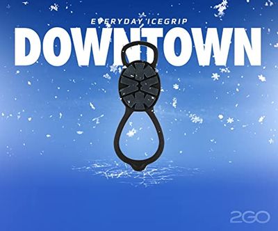 2GO Easy Icegrip DONWTOWN - Picos Antideslizantes para el antepié para entornos urbanos, Garras de Zapatos, crampones, Clavos de Nieve, Cadenas de Nieve para Zapatos, Agarre óptimo en Hielo y Nieve,