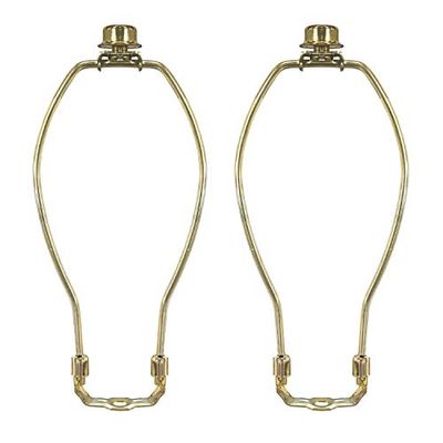 Royal Designs - Lyre de Lampe - Ensemble de Support Lampe Lyre et Faîteau - Laiton Poli, Métal, Laiton poli, 25.40 cm