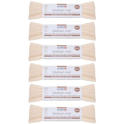 GLOREX- Raffia fine, Colore Beige, 6 9400 511K