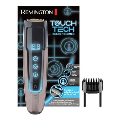 Remington Baardtrimmer Touchtech (Touchscreen, 175 Lengte-Instellingen, Per 0, 1 mm Te Verstellen, 0,4 - 18 mm, Geheugenfunctie, 100 % Waterdicht, Incl Reisetui, Snoer/Snoerloos) Trimmer MB4700