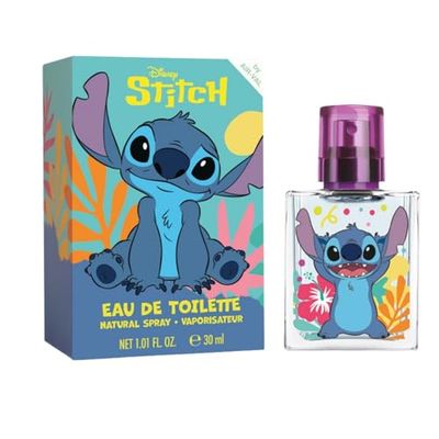 Disney Stitch Children Eau de Toilette Natural Perfume Spray, Vegan and Dermatologically tested EDT Spray for Kids - Safe Daily Fragrance Gift, 30ml
