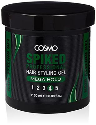 Cosmo Spiked Professional Hair Styling Gel Mega Hold 1150ml