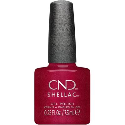 CND Shellac, gel de manicure e pedicure (tom vermelho baroness) - 7,3 ml.