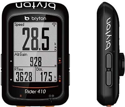 Bryton Rider 410H GPS-computer, uniseks, volwassenen, zwart, M
