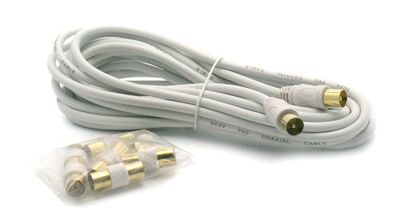 Metronic RF-kabel (met installatiekit), wit (import uit het Verenigd Koninkrijk)