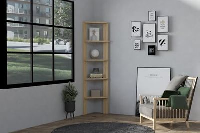 Hanah Home Bookshelf, chêne, Taille Unique