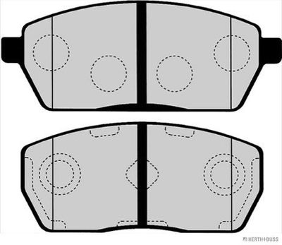 Herth mit Buss Jakoparts J3608011 Brake Pad Set, disc brake