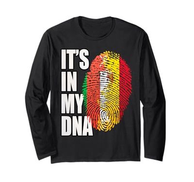 Bandiera del patrimonio del DNA della Spagna e dell' Maglia a Manica