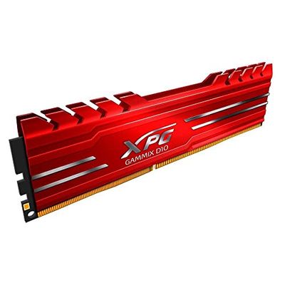 ADATA XPG Minnesmodul GAMMIX D10 DDR4, Gaming-DRAM, 3200 MHz 8GB (1x8GB), Desktop Arbeitsspeicher, XMP 2.0, Röd