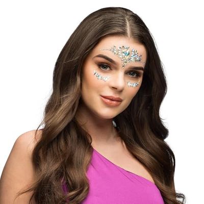 Boland - Set de 3 joyas corporales, strass autoadhesivo para cara y cuerpo, ideal para carnaval, maquillaje o festivales