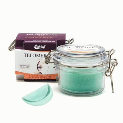 Ardaraz Disques de Renouvellement Cellulaire avec de la Télomérase et PHAs. Disques imprégnés d'exfoliant visage doux. Effet Antiâge. Peeling visage à usage quotidien 50 unités