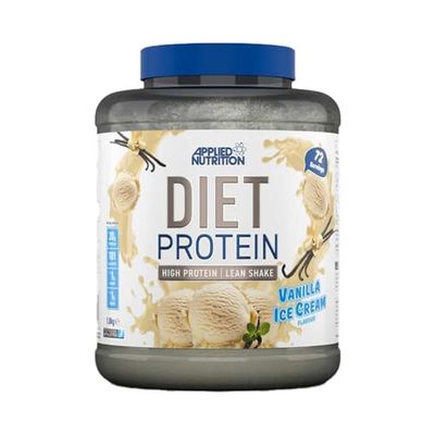 Applied Nutrition Diet Whey - High Protein Powder Supplement, Low Carb & Sugar, for Weight Management with CLA, L Carnitine, Green Tea (1.8kg - 72 Servings) (Vanilla)