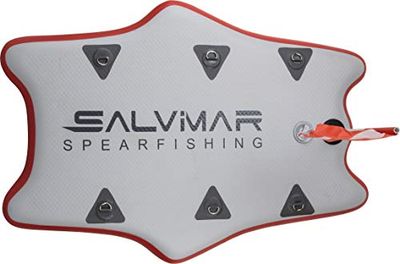 Salvimar Manta 100, Plancetta-Dive Board Unisex Adulto, Bianco/Rossa, 107x76x10cm