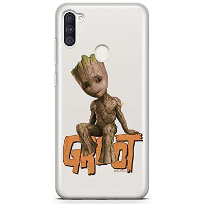 ERT GROUP mobiltelefonfodral för Samsung A03S originalt och officiellt licensierat Marvel mönster Groot 005 optimalt anpassad till formen på mobiltelefonen, gedeeltelijk transparant