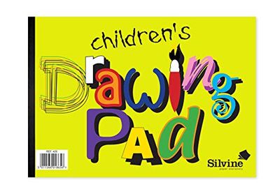 Silvine SV41865 A4 Childrens Drawing Pad, Pack of 12, Green