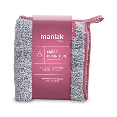 Chiffon Microfibre Spécial Salle de Bain – Sèche Toutes Les Surfaces & Evite Les Traces pour Un résultat Impeccable ! Produit Durable, Gris