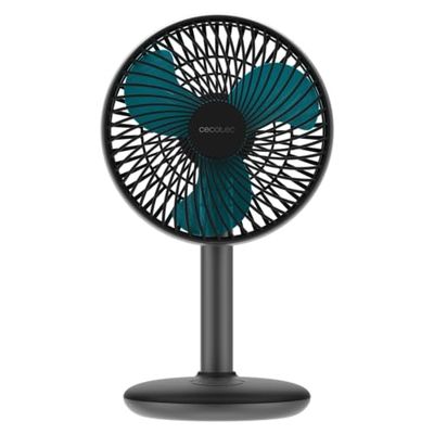 Cecotec Draagbare bureaustandaardventilator EnergySilence 4000 Portable Desk Dark, 4000mAh, Lange levensduur, 6 Inch, Touchscreen, 4 Snelheden, Verstelbare kanteling, Zwart
