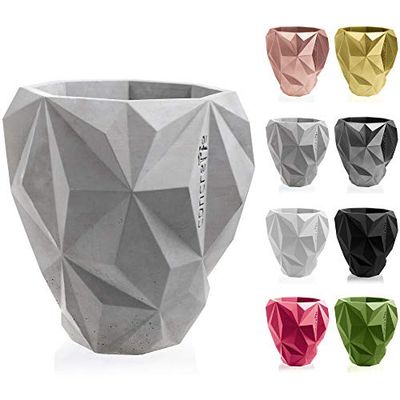 CONCRETTE Flower Pot, no Colour, Ø 13-19x19x20 cm