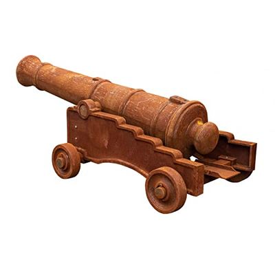 Biscottini Cannone antico in ghisa 215x80x95 cm | Riproduzione fedele di un cannone d’epoca